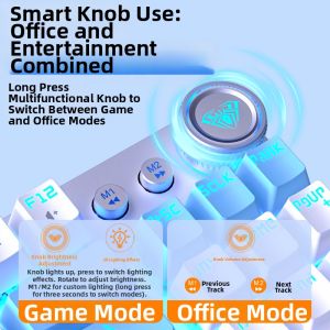 ESPORTS LIVNG MUSEUM | Gaming 87 Keys Mechanical Keyboard Tri-Mode Wireless