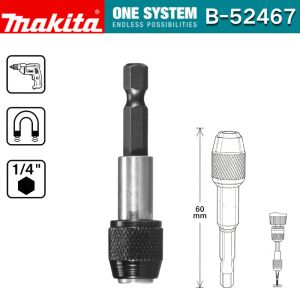 Makita | Makita B-52467 Magnetic Impact Drill Bit 1/4"x60mm Hexagon Mount Additional Locking Fixed Drill Bit Power Tool Attachments