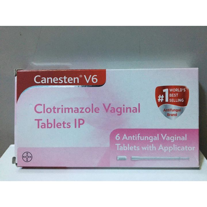 Canesten V6 Clotrimazole Vaginal Tablets Ip Antifungal Vaginal Tablet With Applicator Lazada Ph 8393