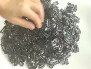 10PCS 10 Teeth Clip Hair Bahan Baja Karbon Jepit Untuk Sambung Rambut Wig Extention Untuk Hairclip Rambut Palsu