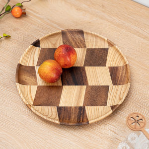Wooden Round Rectangular Nordic Japanese Serving Tray