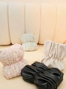 Exclusive sale ❤ Original Charles & keith Ruched Bead-Handle Check-Print Crossbody Bag Pearl Chain mini Phone Bag 80781714