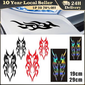 DIY Flame Vinyl Decal Sticker Waterproof For Car Motorcycle Gas Tank Waterproof Motorcycle Flame Sticker Decal Body Kits