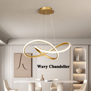 Modern Minimalist Chandelier Ceiling Lights Nordic Tri Color Hanging Lamp Adjustable Ring Pendant Light For Living Room Dining Room Bedroom Kitchen Drop Light