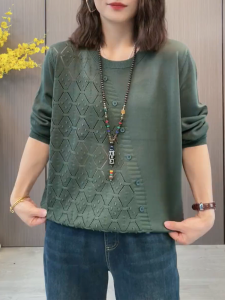 QINGNAER | Spring Elegant Design Knitted Top