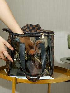 2022 New Large Capacity Cosmetic Bag Waterproof PVC Handheld Travel Toiletry Storage Organizer for Women High-End Feeling Skin Care Products