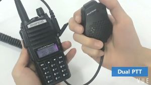 Baofeng Dual PTT Microphone Speaker Car Two-Way Radio For Walkie Talkie Radio UV-82 Long Range