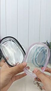 GANTUNGAN KUNCI POUCH CHARGER Kotak Penyimpanan Data Kabel Charger Pouch Keychain Mini Bag untuk simpan Headset Kosmetik Bonekamini