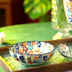 Hand-Painted Floral Ceramic Mug/One with Handle/Safe for Microwave Use/Great for Coffee Everyday Use/Excellent Christmas Gift