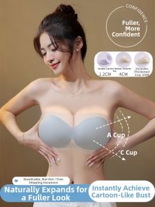 MEIJIAO | Strapless Push-up Anti-slip Bra With Pads Breathable