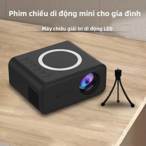 Máy Chiếu Cầm Tay Độ Nét Cao Di Động YT300 Đèn LED 2200 Lumens Có HDMI USB Điều Khiển Từ Xa Thích Hợp Làm Quà Tặng Sinh Nhật Giáng Sinh