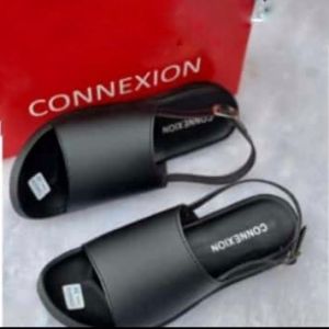 Sandal Slop Connexion Wanita Tali Belakang / Sendal Cewe Terbaru 2023