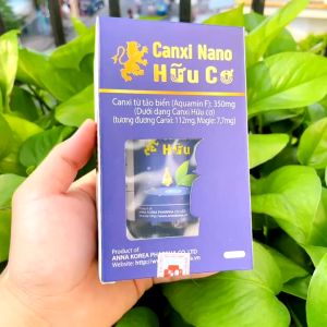 [CHÍNH HÃNG] CANXI NANO HỮU CƠ Canxi hữu cơ giúp hấp thu nhanh không gây sỏi thận