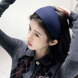 Mia May Knitted Wide Edge Hairband Womens Autumn Winter New Style Grey Korean High Hairline Sport Headband Hair Hoop