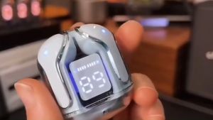 TWS Earbuds: Charging Case Headset for Sport & Transparent Digital Display