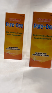 Pure-Dee vitamin D3 syrup 120ml