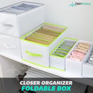 Upgraded Large Capacity Wardrobe Clothes Organizer for Folded Clothes with Hand-Held Drawer Organizers Storage Box