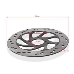 240mm การปรับเปลี่ยนรถจักรยานยนต์ขยายเบรคโรเตอร์สําหรับ Diamond Leopard EN125-2A/2E/F/2F/3E/3F Hero Suzuki Ruishuang EN150