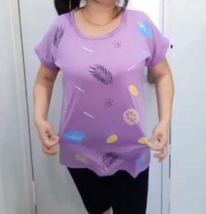 SALE!! KAOS JUMBO WANITA LENGAN PENDEK MOTIF TERBARU FULL PRINT BAHAN ADEM UKURAN BIG SIZE XXL/KAOS OBLONG HARIAN WANITA BAJU CEWEK WARNA KUNING TOSCA COKLAT UNGU