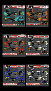 (Desain Terbaru) Striping Stiker Edition Motor KLX BF – KBF 37  MONSTER