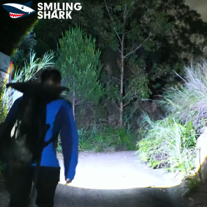 SMILING SHARK TD0238 LED Induction Headlight 6Mode COB Work Light Type-c Rechargeable Head Lamp White Red Light Waterproof Outdoor Camping Lighting