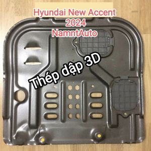 Chắn bùn gầm Hyundai All New Accent 2024 PHOM MỚI. Chất liệu nhựa chịu lực Nhựa ABS dày 5mm-Thép chịu lực 3D dày 14mm
