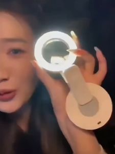 Ring Light Mini LED Mirror Selfie Jepit Hp Cermin Praktis Portable 3 Warna Lampu Konten Live