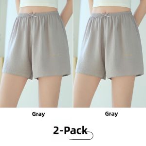 Miiow | Ice Silk Safety Shorts Women Summer New Thin Loose Short Pants Home Wear Polyester Fiber Briefs Protection Invisible Underwear