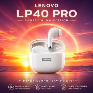 Lenovo | Lenovo LP40 Pro 13mm HiFi Bass Stereo Type‑C Charging Wireless Headset Support Single Ear Use For Android IOS Bluetoothearphone