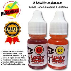Essen Ikan Mas BERGARANSI - PAKET 2 BOTOL Ls 01+04 Esen Ikan Rame/Babon/Lomba Harian & Galapung