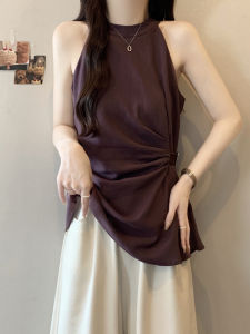 SHIMANQING | French Sleeveless Neckline Shaping Tank