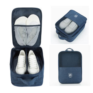 Portable Shoes Bag Travel Shoes Storage Bags Waterproof Shoe Bag Organiser for Sneakers Sports Shoes Slippers Large Capacity with Zipper&Luggage Strap