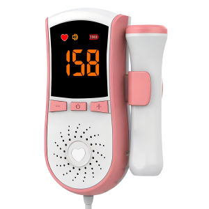 Home Pregnancy Fetal Doppler Heartbeat Monitor No Radiation Safe Baby Heart Rate Detector Portable Pulse Stethoscope Meter