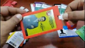 PVC Vertical ID Card Holder with Lanyard Waterproof Durable 10.5x6.4cm Badge Holder Set