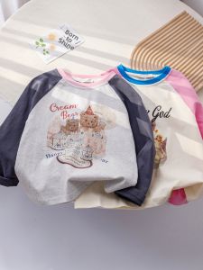 Cotton Autumn Spring New Girls Long Sleeve T-Shirt
