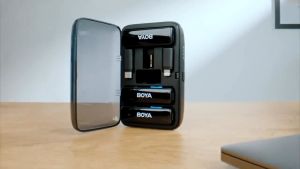 Boya BOYALINK Wireless Noise Cancellation Microphone with Charging BOX for Type-C Smartphones Cameras Apple