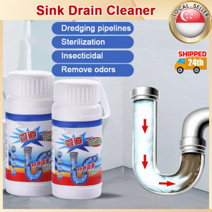 🇸🇬【SG stock】Pipe Dredge Sink Drain Cleaner Drain Clog Remover Toilet Blockage Cleaner 110G Powerful Sink Drain Cleaners Pipe Dredging Agent Kitchen Toilet And Sewer blocking Clean Deodorant Dredge