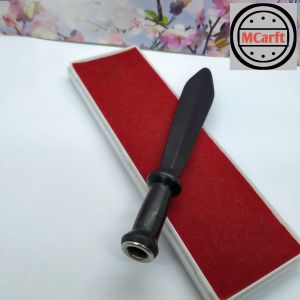 Pipa once kayu kelor hitam motif pedang premium B133