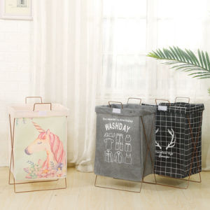 *L&T 88* 【Ready Stock】50Little!! Extra Large Laundry Basket Folding Storage Box Clothes Storage Bag with handle