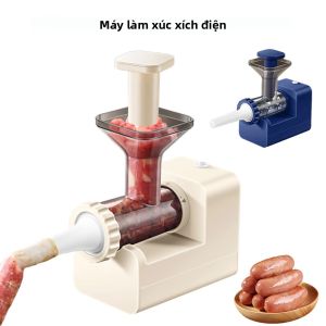 Máy Xúc Xích Điện 220V - Máy Xay Thịt Hoàn Toàn Tự Động Cho Gia Đình & Thương Mại Sử Dụng Ngày Lễ