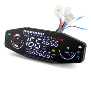 RYSJM | Universal Motorcycle Multi-Function Panel Digital Meter Speedometer Odometer Gauge For 1 2 4 Cylinder for EXC 250 Russian KR200