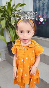 1-4 Thn DIANA Dhiska Collection Setelan Pendek Anak plus Bandana