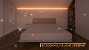 LED Flexible Neon Strip Lights With Plug Waterproof COB tape lights for Room Bedroom Decoration