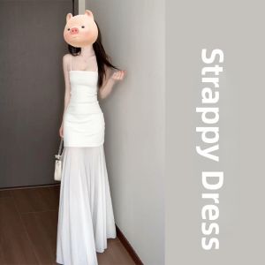 QINWEIYU | French Style Chiffon Dress Slim Fitted Flared