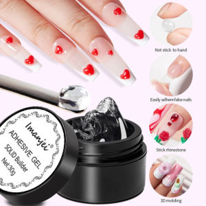 MELEDE ADHESIVE SOLID GEL / SOLID ADHESIVE NAIL TIP GLUE GEL / ALAT NAIL ART GEL EXTENSION / LEM KUKU PALSU KUAT TAHAN LAMA MXBON ADHESIVE AS GELISH