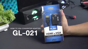 สายแปลงสัญญาณ HDMI TO VGA AUDIO Cable GLINK รุ่น (GL-021) คุณภาพดี ทนทาน GL021