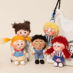 16cm Ugly And Cute Curly Haired Plush Doll Freckle Boy Girl Pendant Bag Decoration Birthday Gift Good Friend Gift
