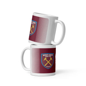 คูลเลอร์คิง Westham United FC V2 แก้วกาแฟ 11 หรือ 15 ออนซ์ สีขาว – เหมาะสำหรับชา กาแฟ และของขวัญ ของที่ระลึก