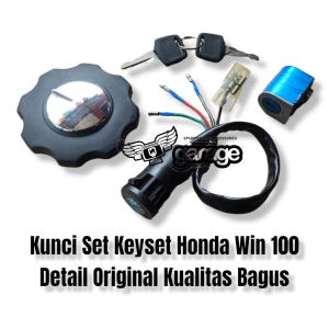 Kunci set honda Win BAGUS kontak set keyset honda win100 kunci kontak tutup tangki kunci stang honda win 100