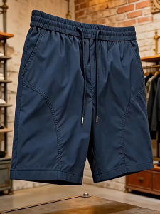 CHENMU | Navy Quick-dry Lightweight Straight Leg Running Shorts